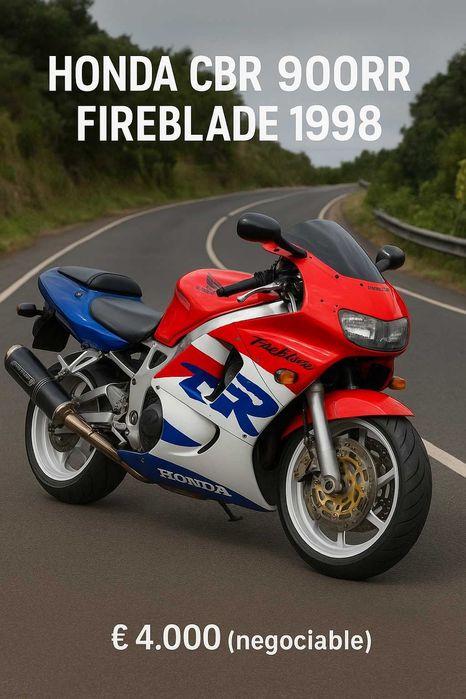 Honda CBR 900RR Fireblade – Potência e Estilo Clássico!