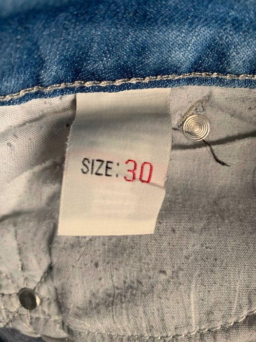 Calças de Ganga, tamanho 40 / L