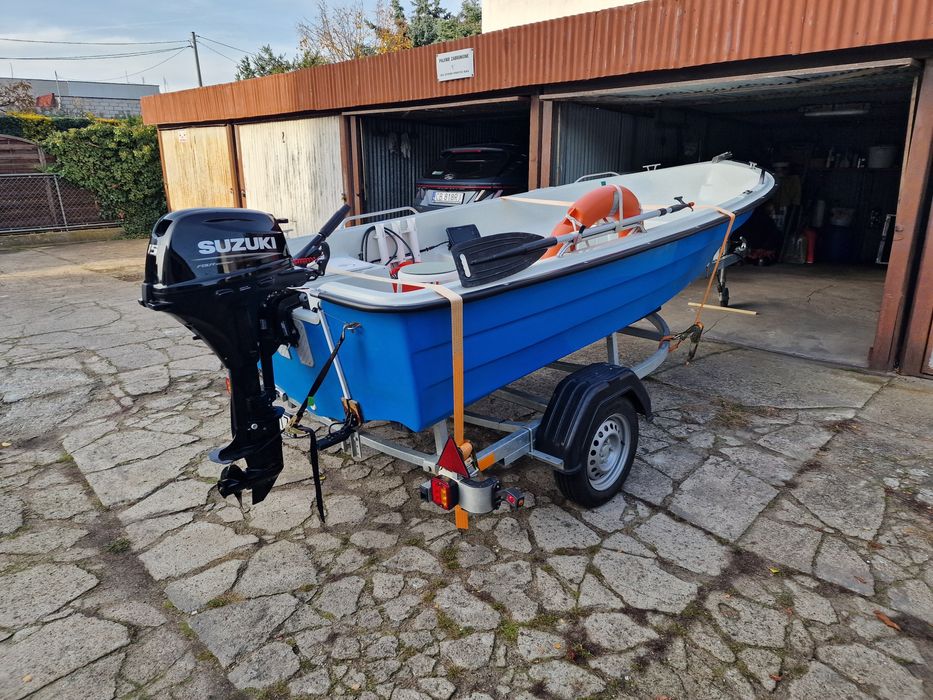 Łódź wędkarska motorowa Romana 420 suzuki 15hp