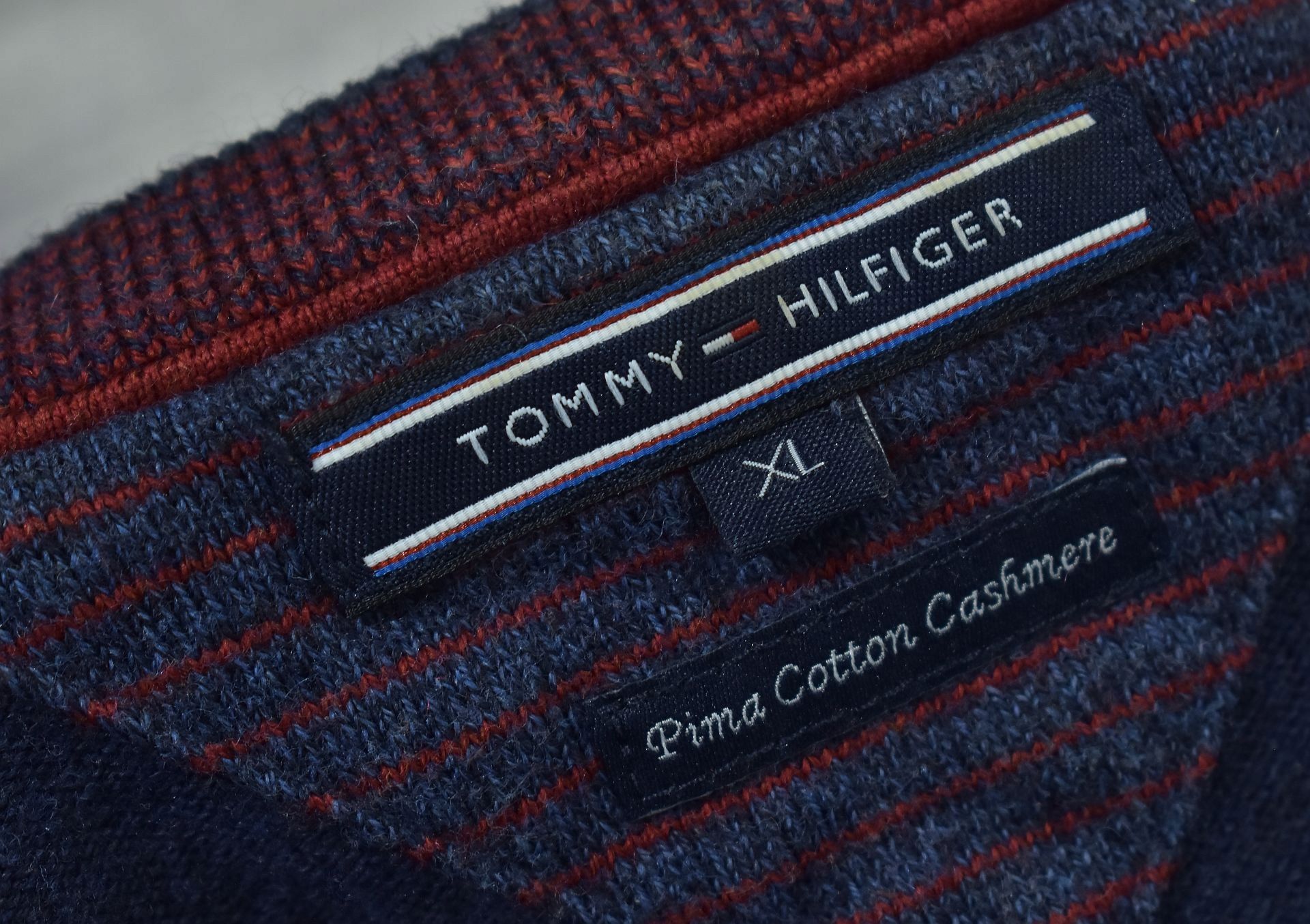 TOMMY HILFIGER Pima Cotton Cashmere Sweter / XL