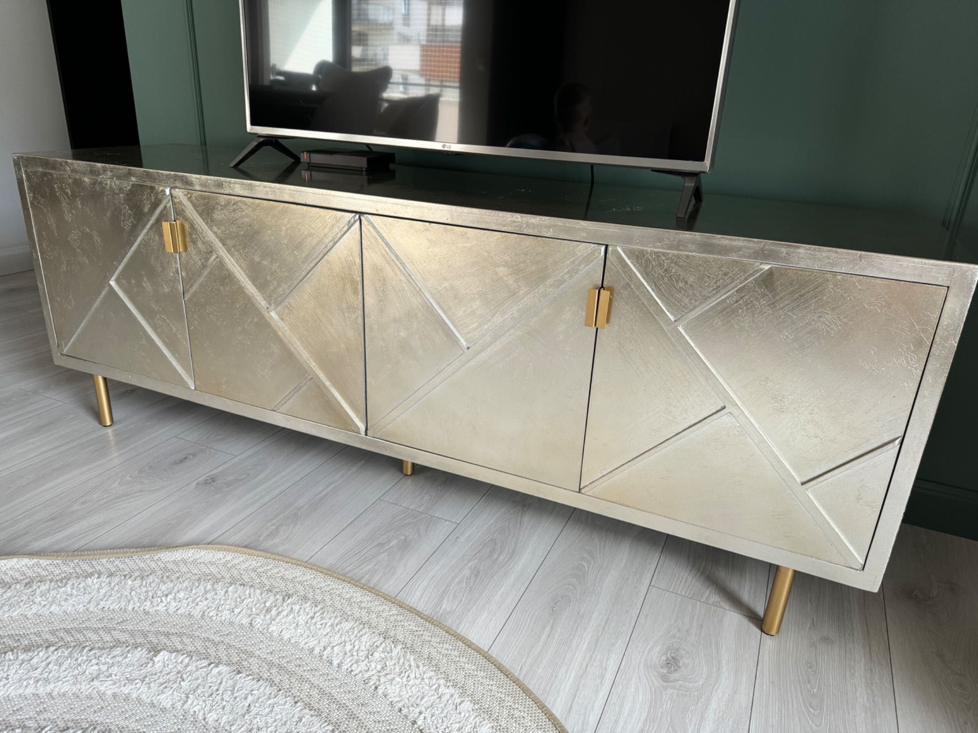 Komoda Kare Design - 180cm srebrna