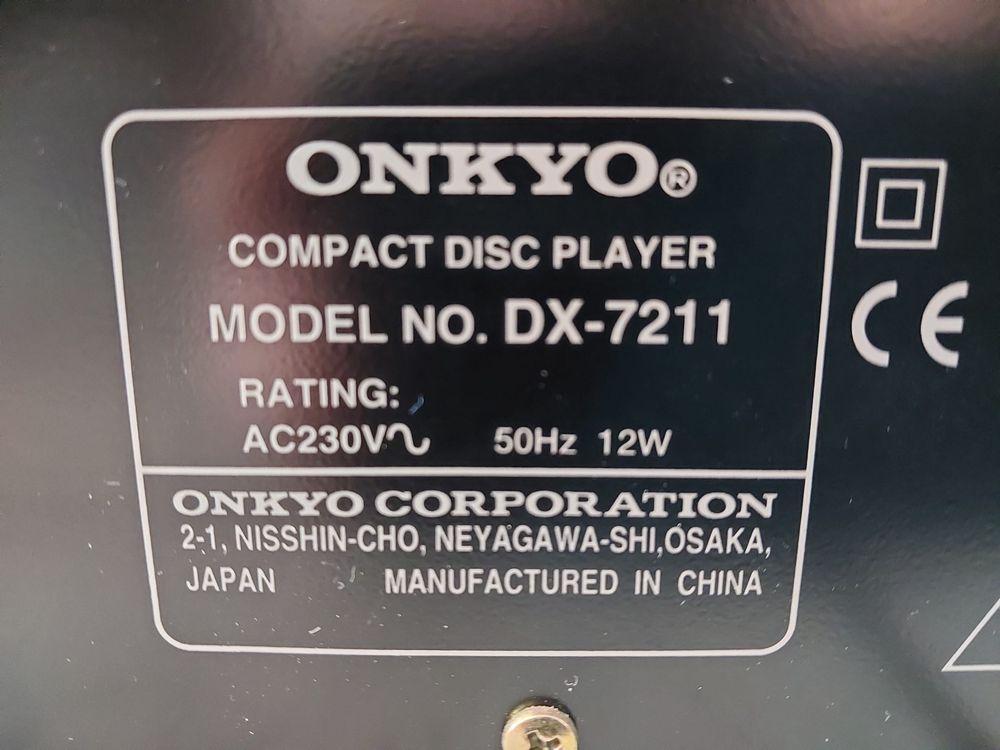 ONKYO A-8430 Wzmacniacz / ONKYO DX-7211 CD Player HiFi Stereo Zestaw