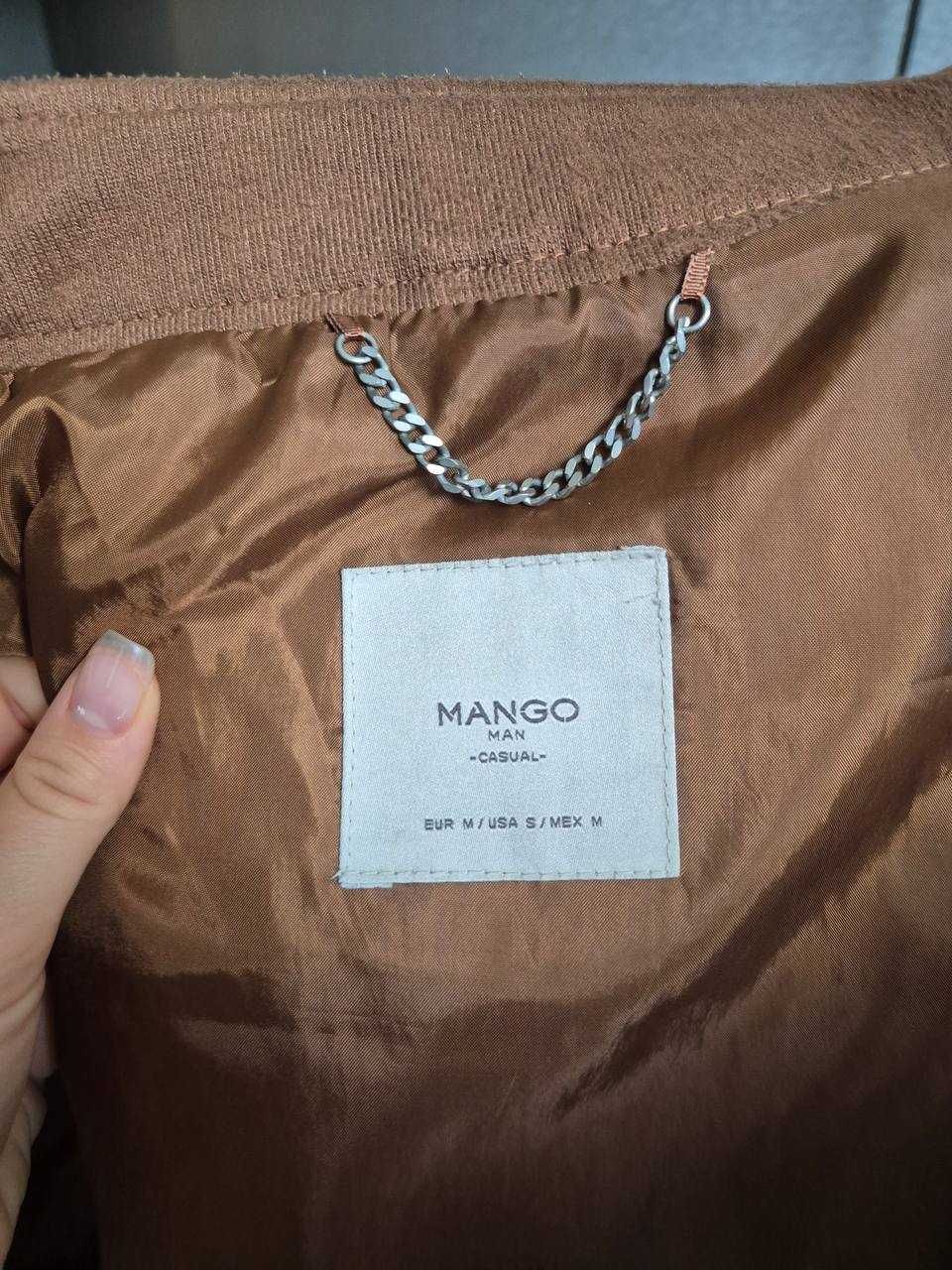 Чоловіча шкіряна куртка Mango M