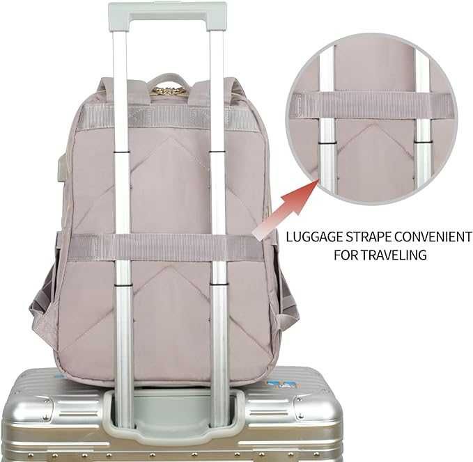 NOWY Stylowy plecak na laptopa Kroser Dusty Pink