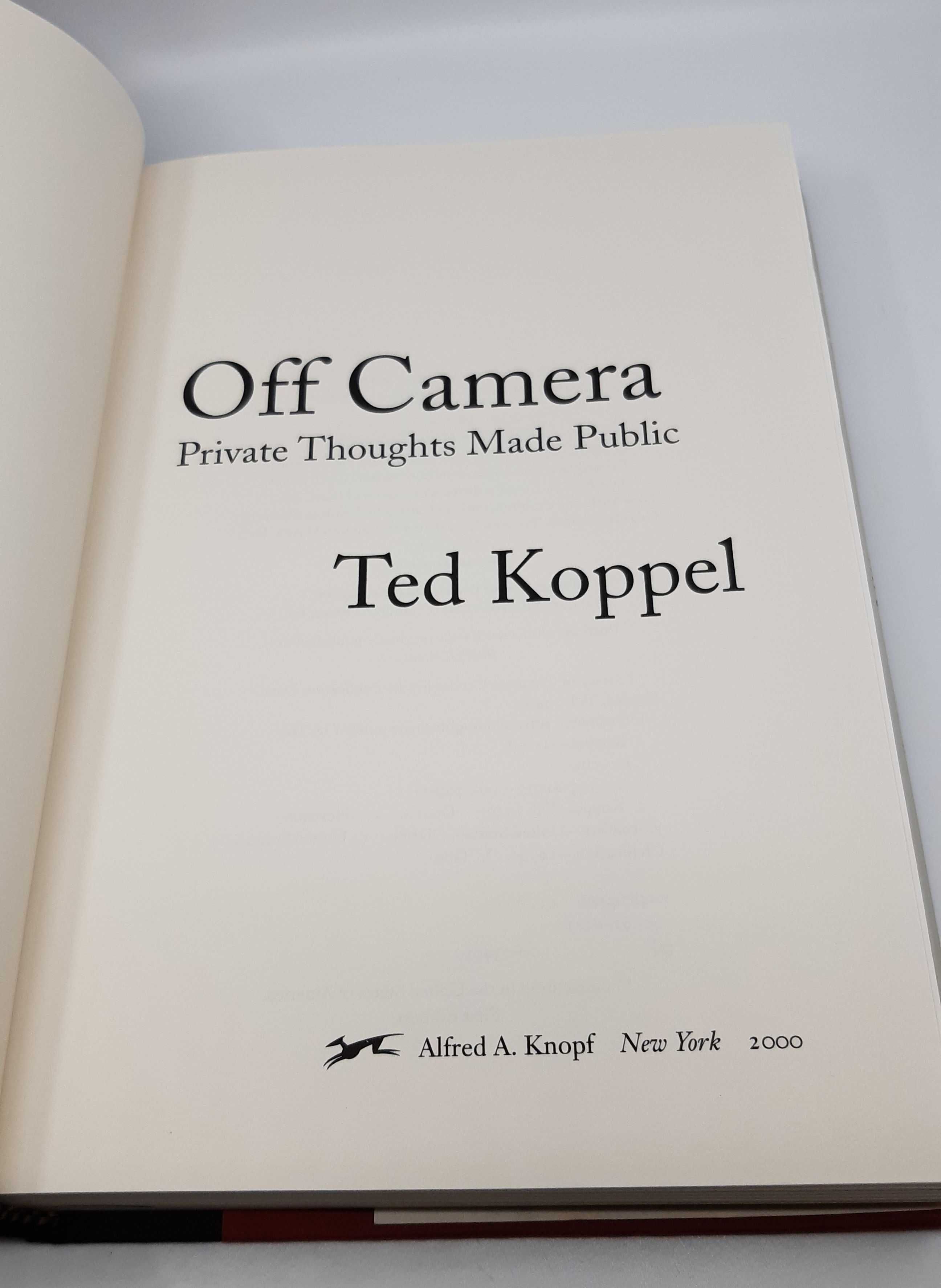 Off Camera: Private Thoughts Made Public Ted Koppel wyprzedaż -60%