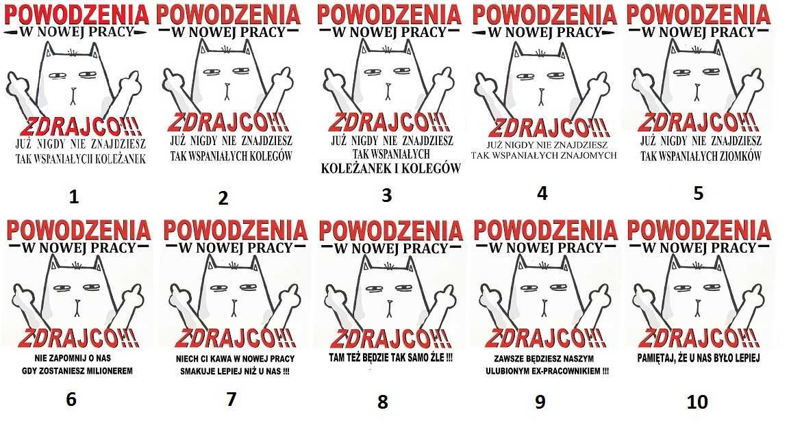 Kubek Powodzenia W Nowej Pracy Zdrajco Prezent