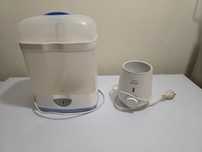 Esterilizador de biberões chicco e aquecedor philips