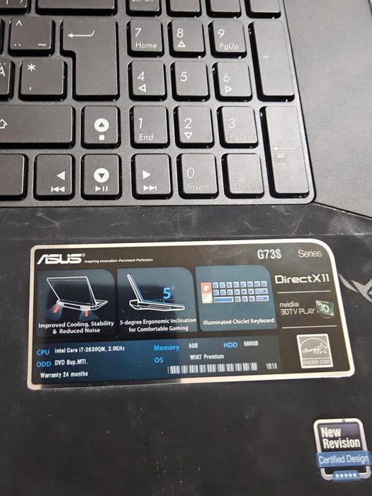 Asus g73s без зарядного