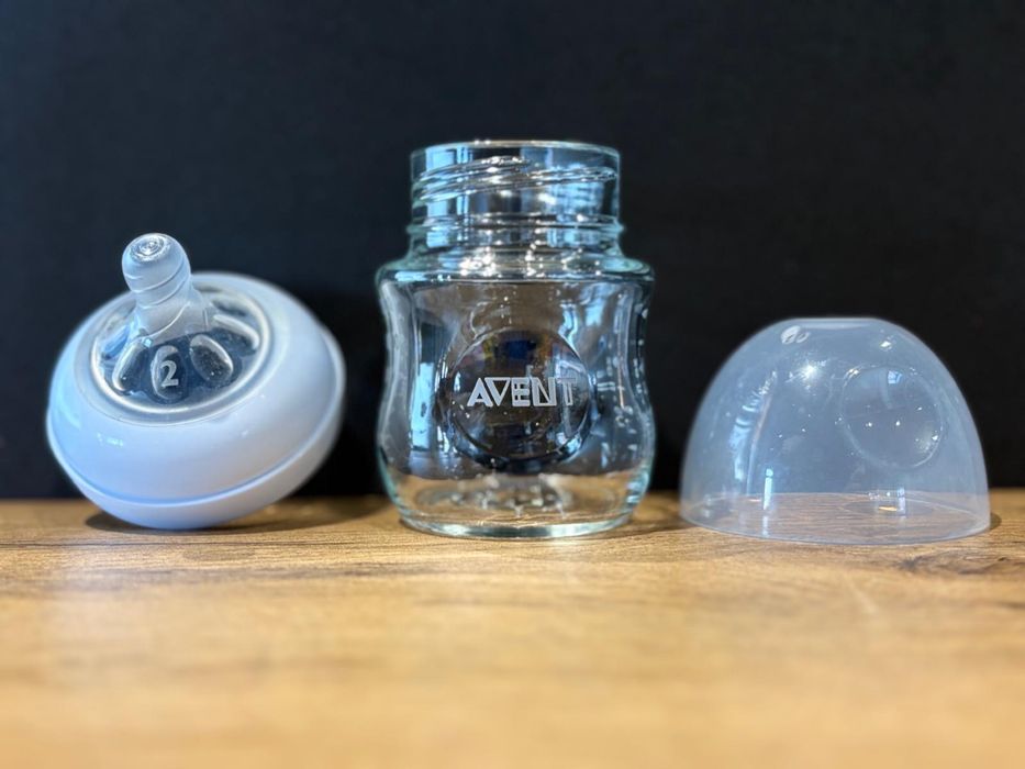 Philips Avent – szklana butelka do karmienia 120 ml ze smoczkiem 2