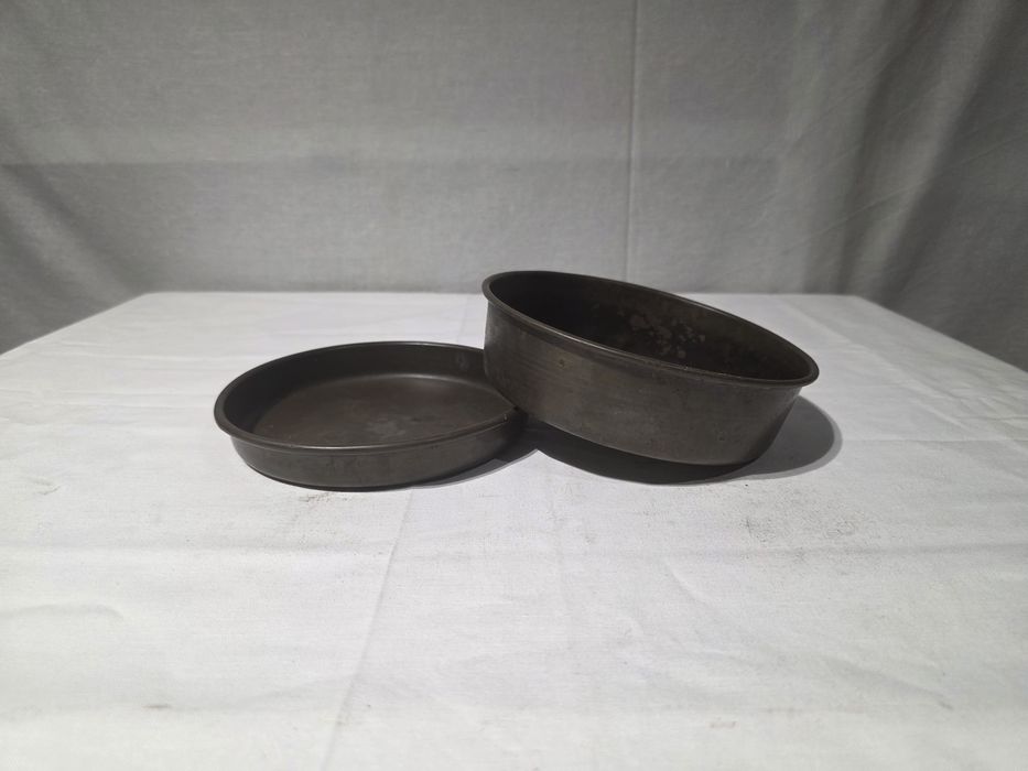 Sygnowane szalki mosiężne do wagi 3kg 1930r.