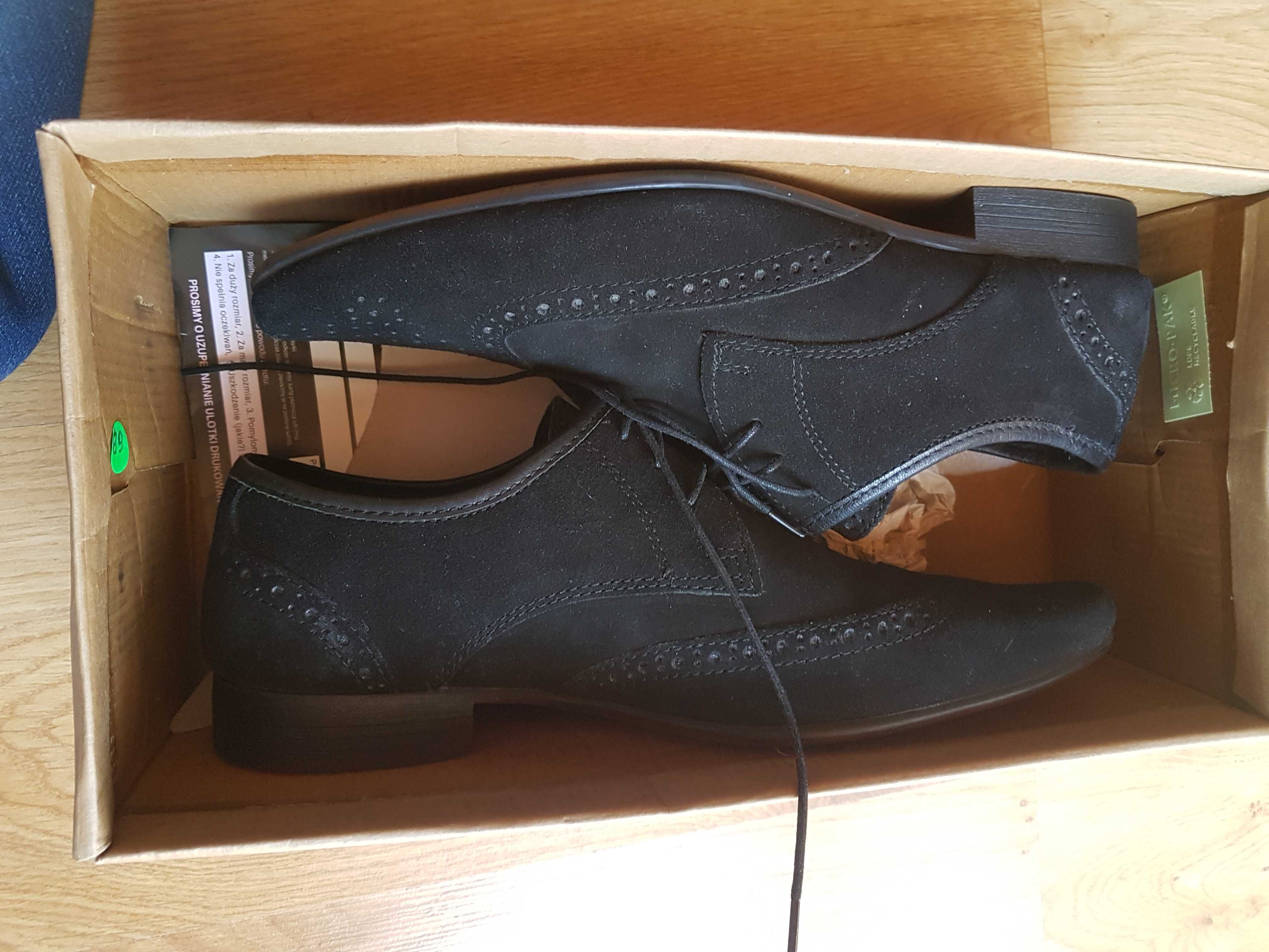 Buty markowe męskie zamszowe ASOS r:44 NOWE eleganckie