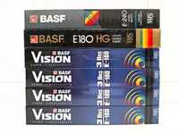 6x Cassetes VHS E-180 / E-240 Basf - Seladas