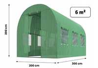 Tunel foliowy 6 m² 300 x 200 cm zielony