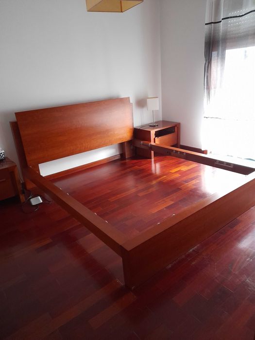 Cama, estrado e colchão