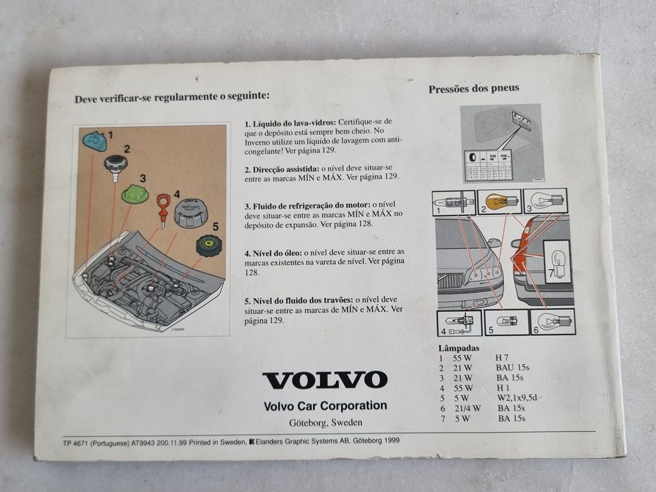 Livro Manual Volvo V70