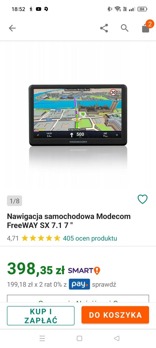 Nawigacja gps 7'nowa