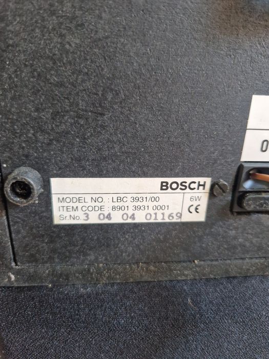 Głośniki Bosch LBC 3931 moc 6W wymiary 12x16x20 cm, zestaw 2 szt