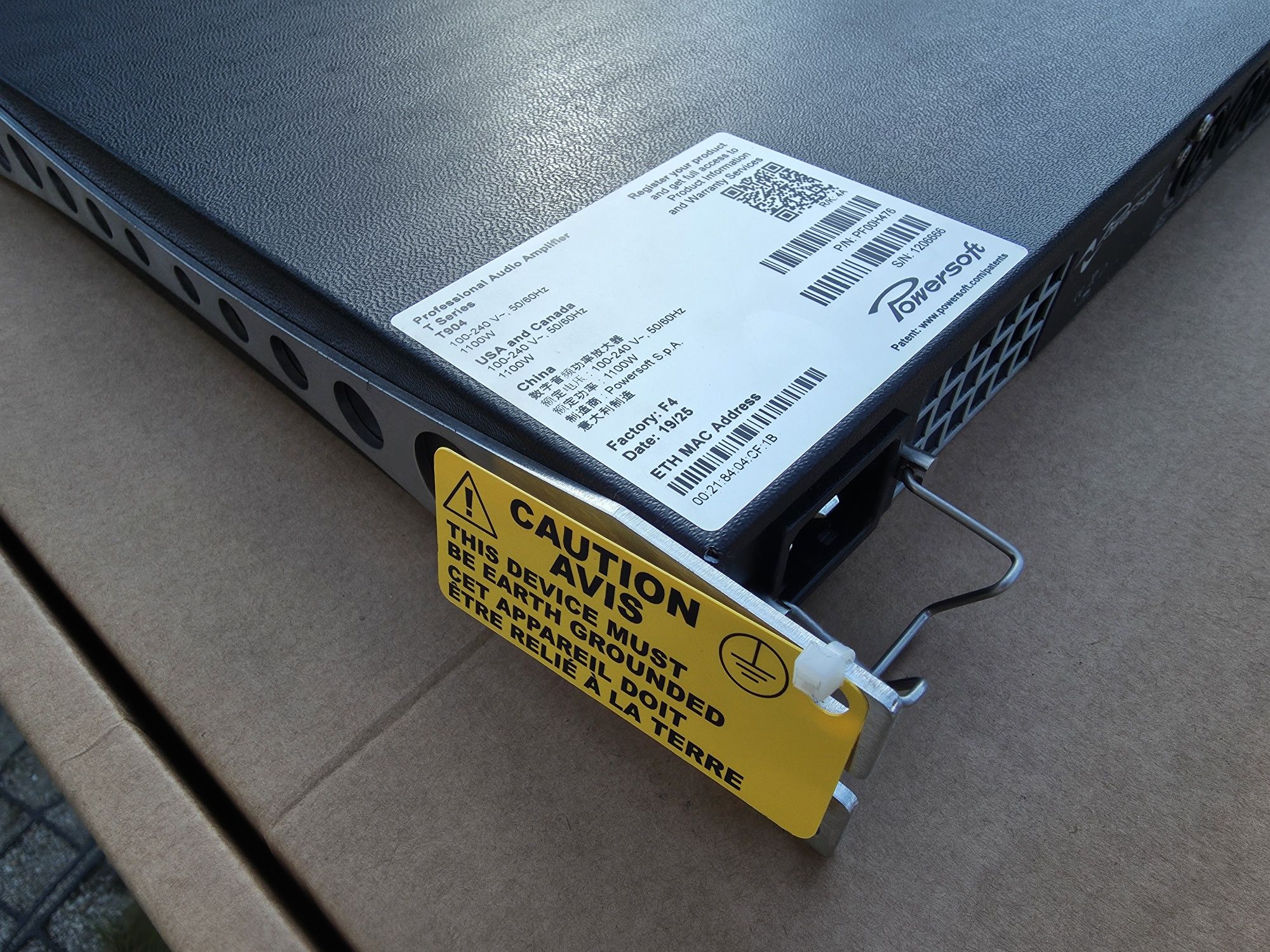 Powersoft T904 DSP / DANTE - 4x2000W, Wzmacniacz