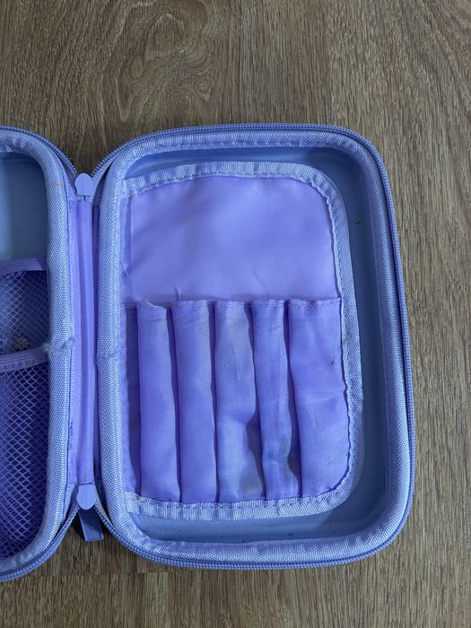 Piórnik Fioletowo Niebieski z lusterkiem Kayet