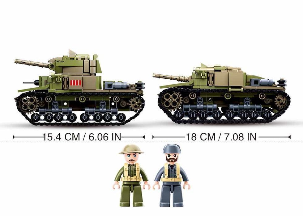 Klocki Wojsko Czołg Amerykański M4 SHERMAN / T40/M9