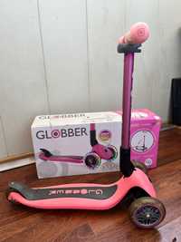 Дитячий самокат Globber Primo Foldable Lights Deep Pink