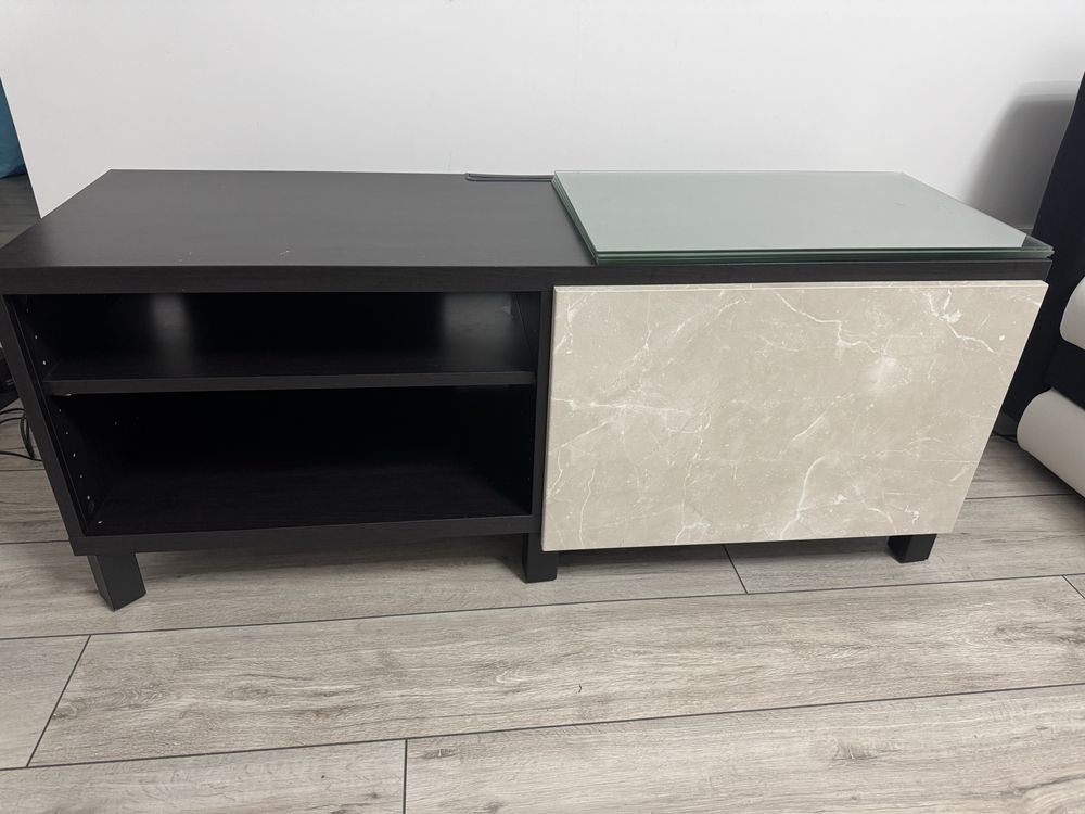 Ikea BERGSVIKEN szuflada z przodu, 60 x 26 cm, efekt beżowego marmuru