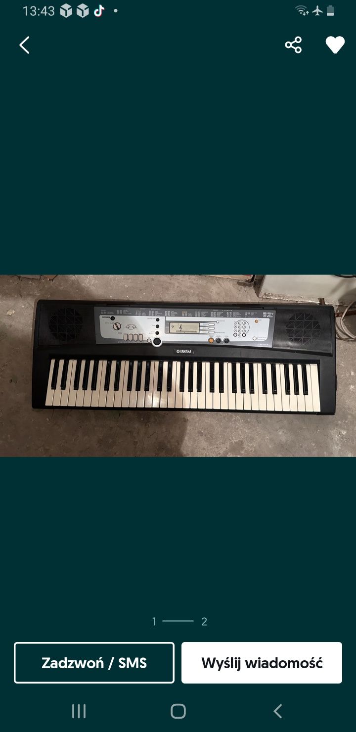 Do nauki WysOLX Keyboard  yamaha LCD pianino klawisz yamaha synte