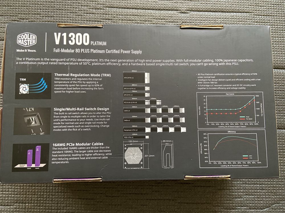 Блок питания Cooler Master Platinum v1300
