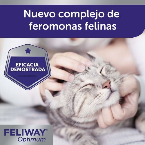 Difusor + 3 recargas Feliway Optimum (anti-stress para gatos)
