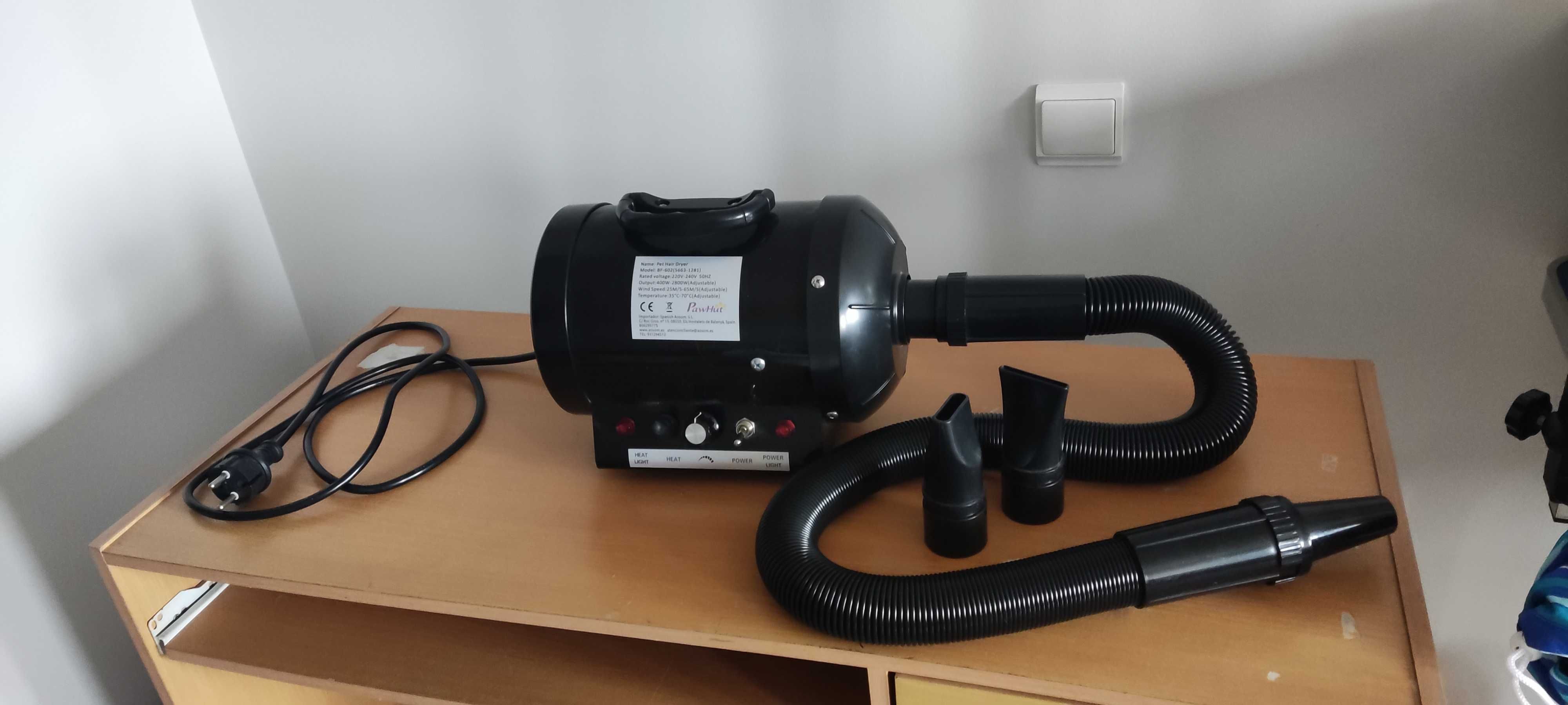 Soprador/secador para banhos e tosquias