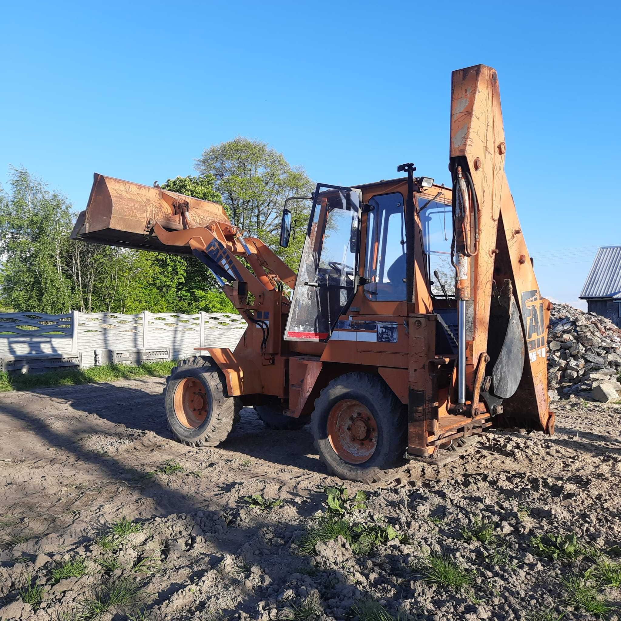 Koparko-ładowarka FAI Komatsu 595 4X4 Perkins Turbo łamaniec