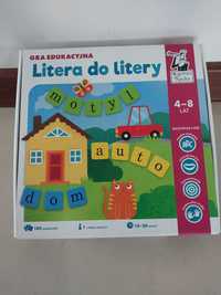 Gra edukacyjna litera do litery, nauka czytania