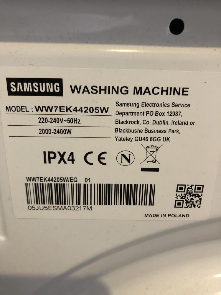 Пральна машина SAMSUNG 7 KG/WW7EK44205W.З Німеччини.