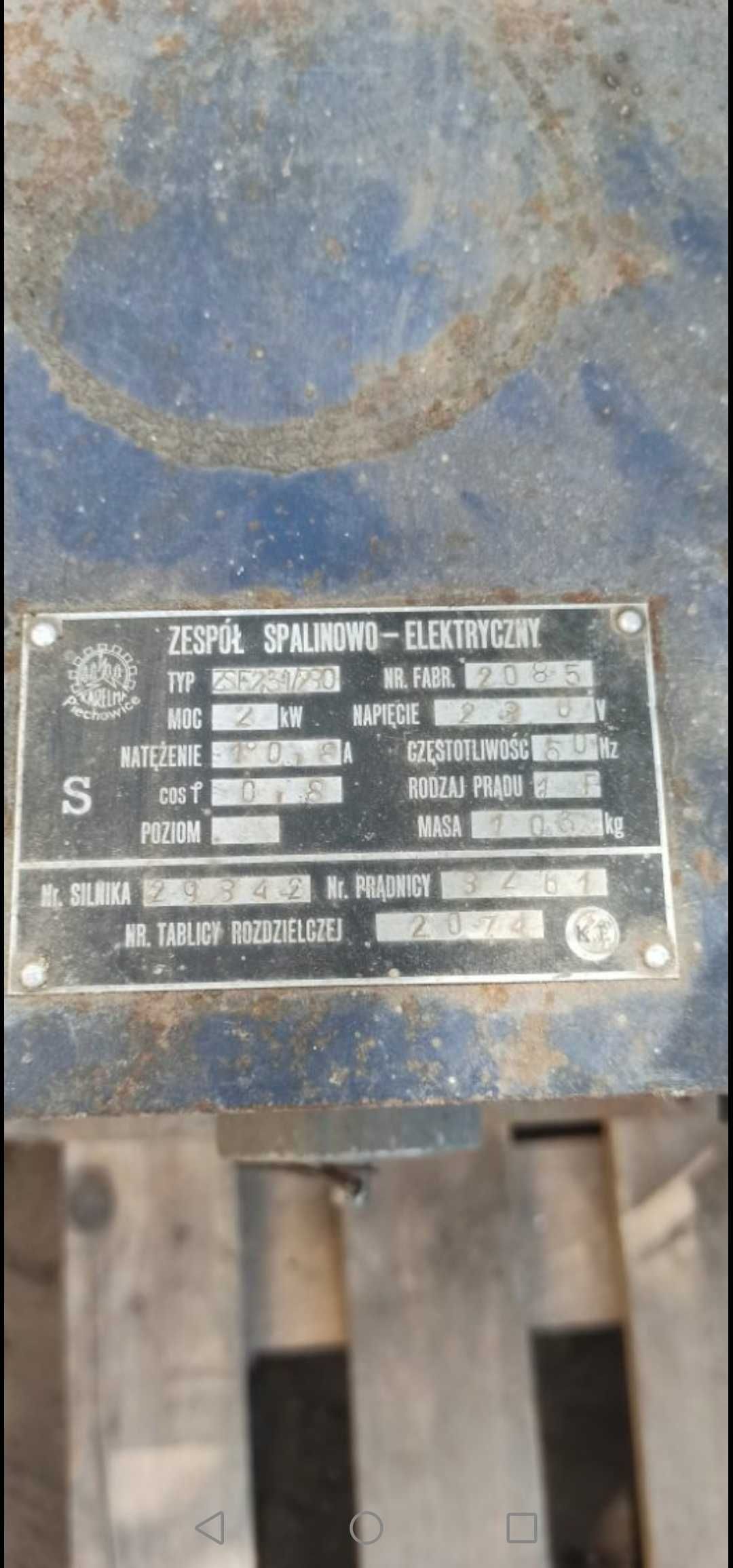 Agregat prądotwórczy