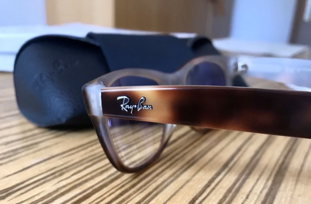 Oprawki Okulary Ray Ban Wayfarer cieniowane, brąz, NOWE