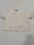 Casaco de malha branco da Benetton 7/9 anos