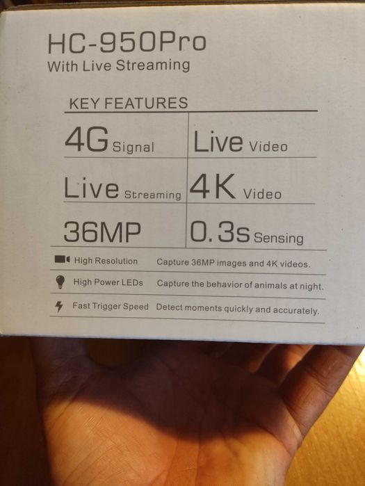 Фотоловушка Suntek HC-950 Pro Li 4K Камера 120MP 4G Акумулятор 8000mAh