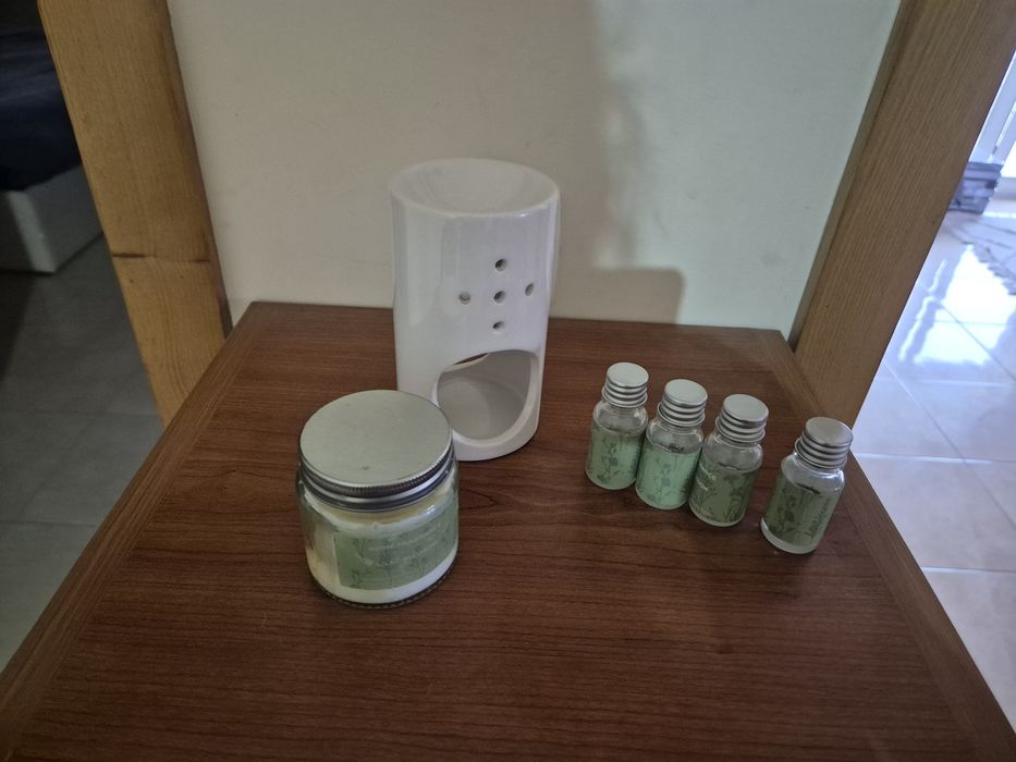 Vela + queimador de cheiro