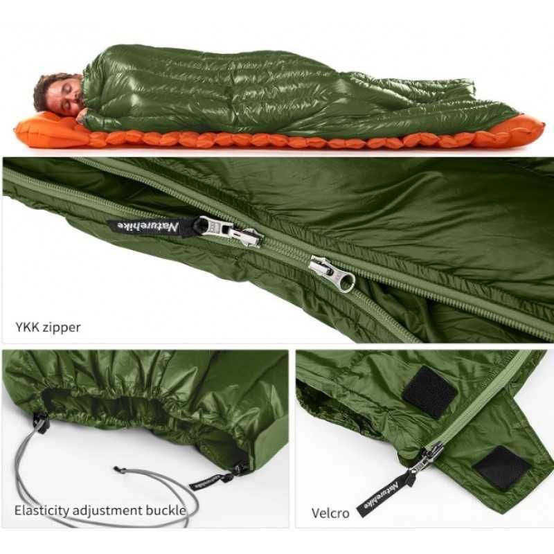 Спальник пуховий ультралегкий 0.6кг Naturehike CW295 Теплий +11/6/-8