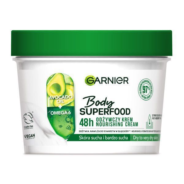Krem Garnier Body Superfood Avocado z Olejkiem Awokado 380ml