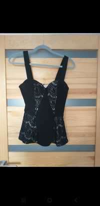 Guess 38 bluzka top z bakinką Gorset top crop bluzka z baskinką Guess