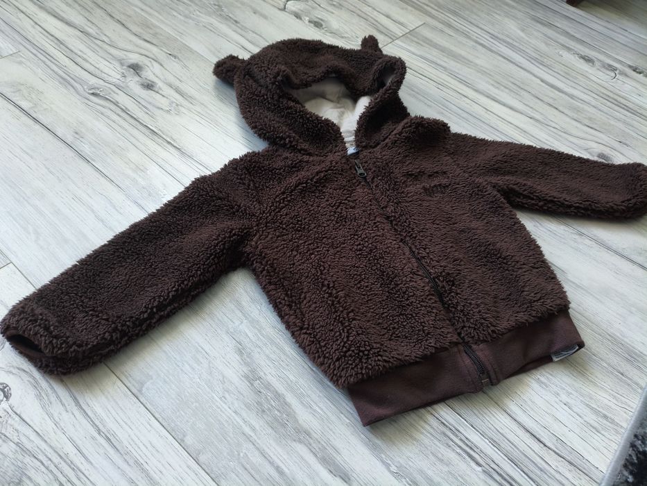 Ciepła bluza polar z misia rozmiar 92