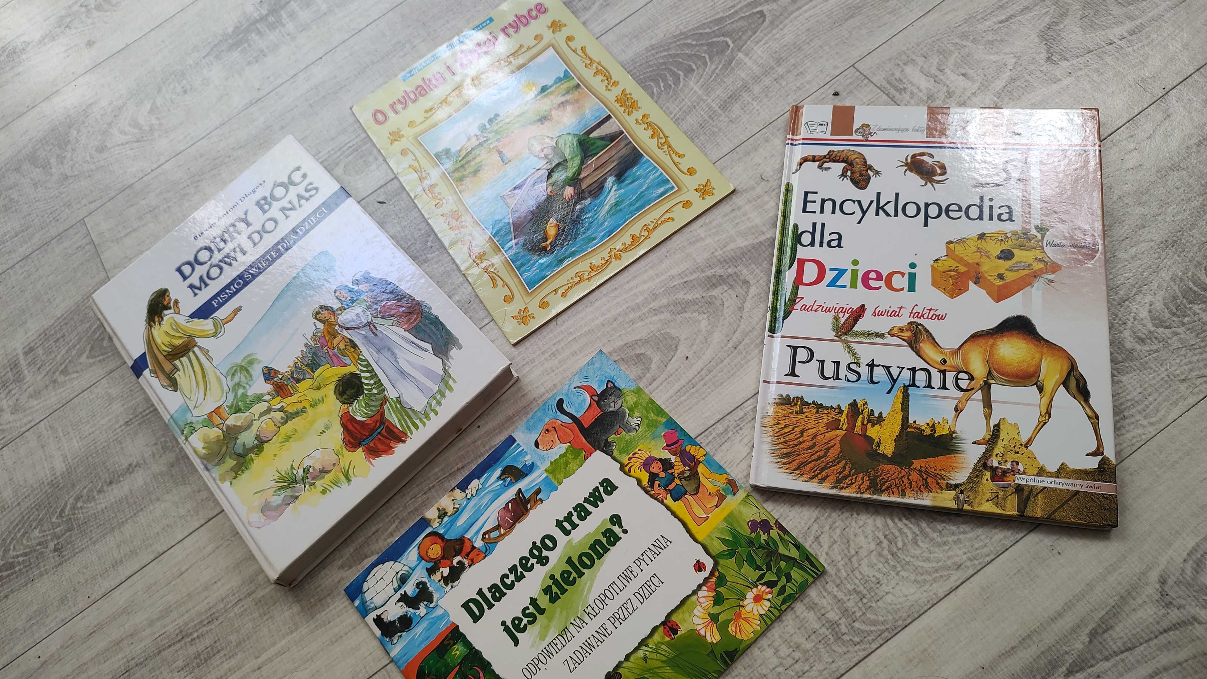 Książka zestaw pismo święte, encyklopedia dla dzieci i inne