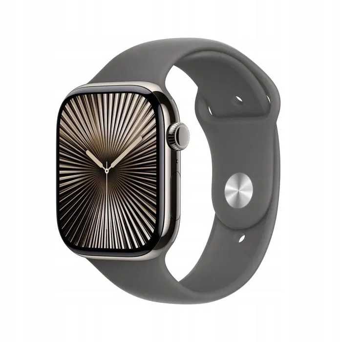 NOWY Apple Watch 10 gen. • Natural/Gray • 42 mm • CELLULAR • Tytanowy