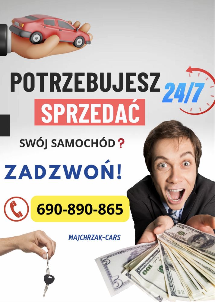 Skup Aut * DOJAZD GRATIS * 24/7 * Najlepsze CENY