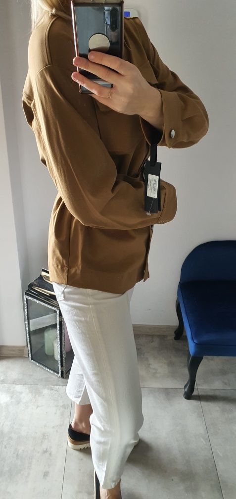Koszula bluza Pinko oryginalna Nowa rozmiar m L 38 40 brązowa