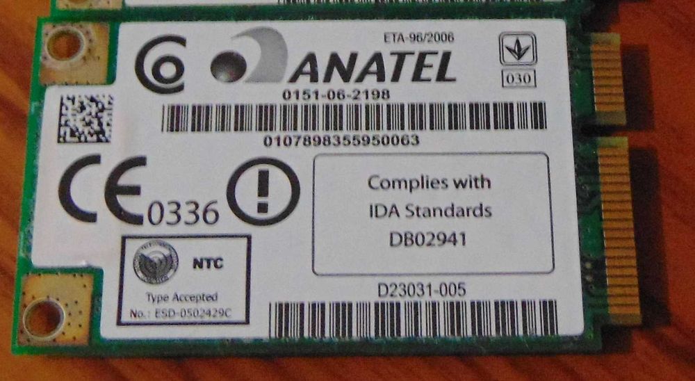 Wi-Fi Intel WM3945ABG MOW2 miniPCI-E