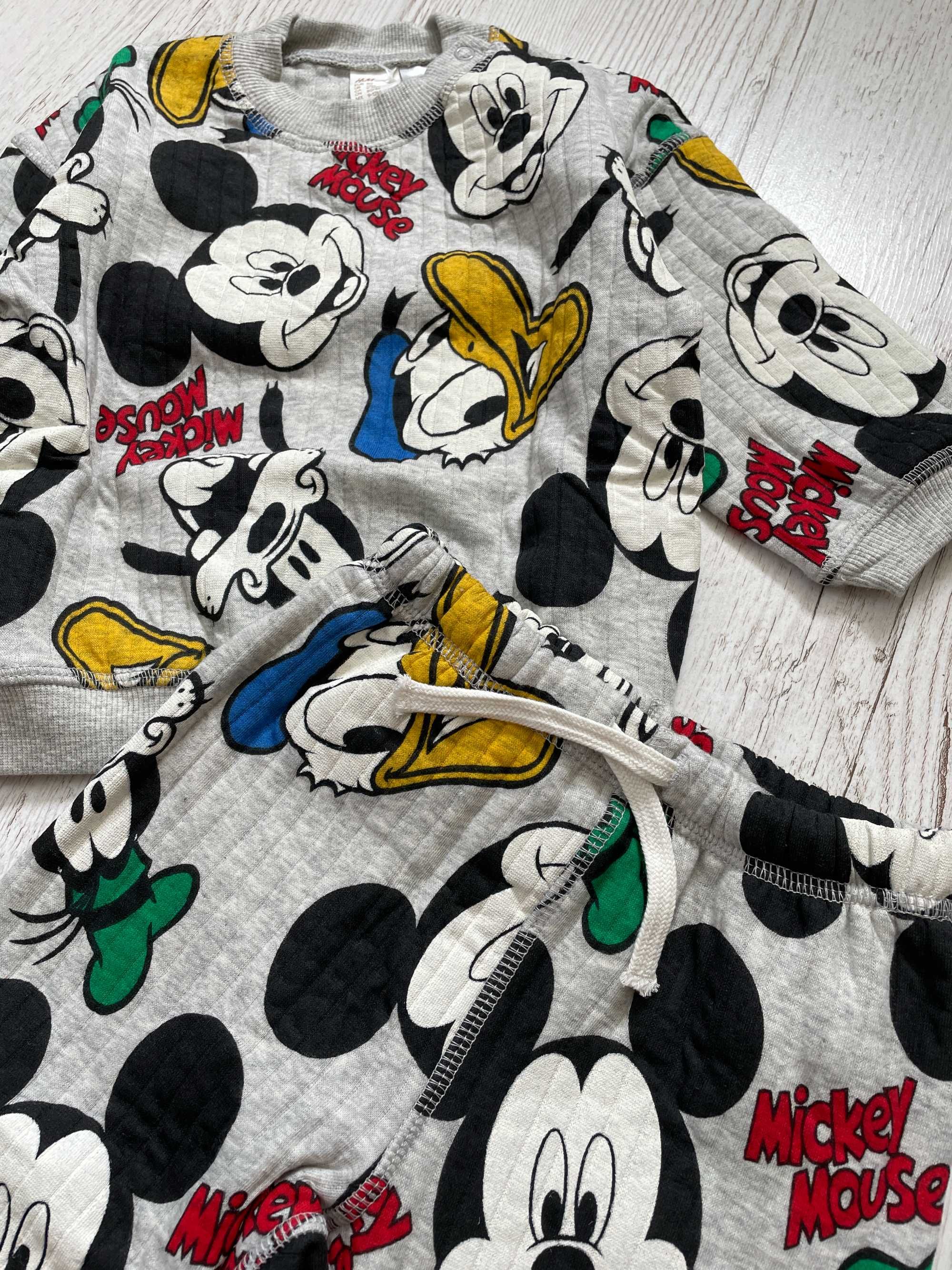 Костюм H&M на 9/12міс. (74/80см) Mikki Mouse, світшот, штани, штаны