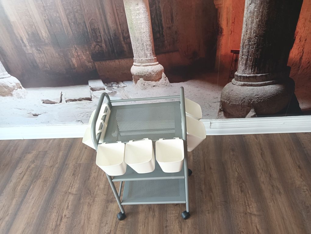 Regał na kółkach z 7 pojemnikami IKEA
