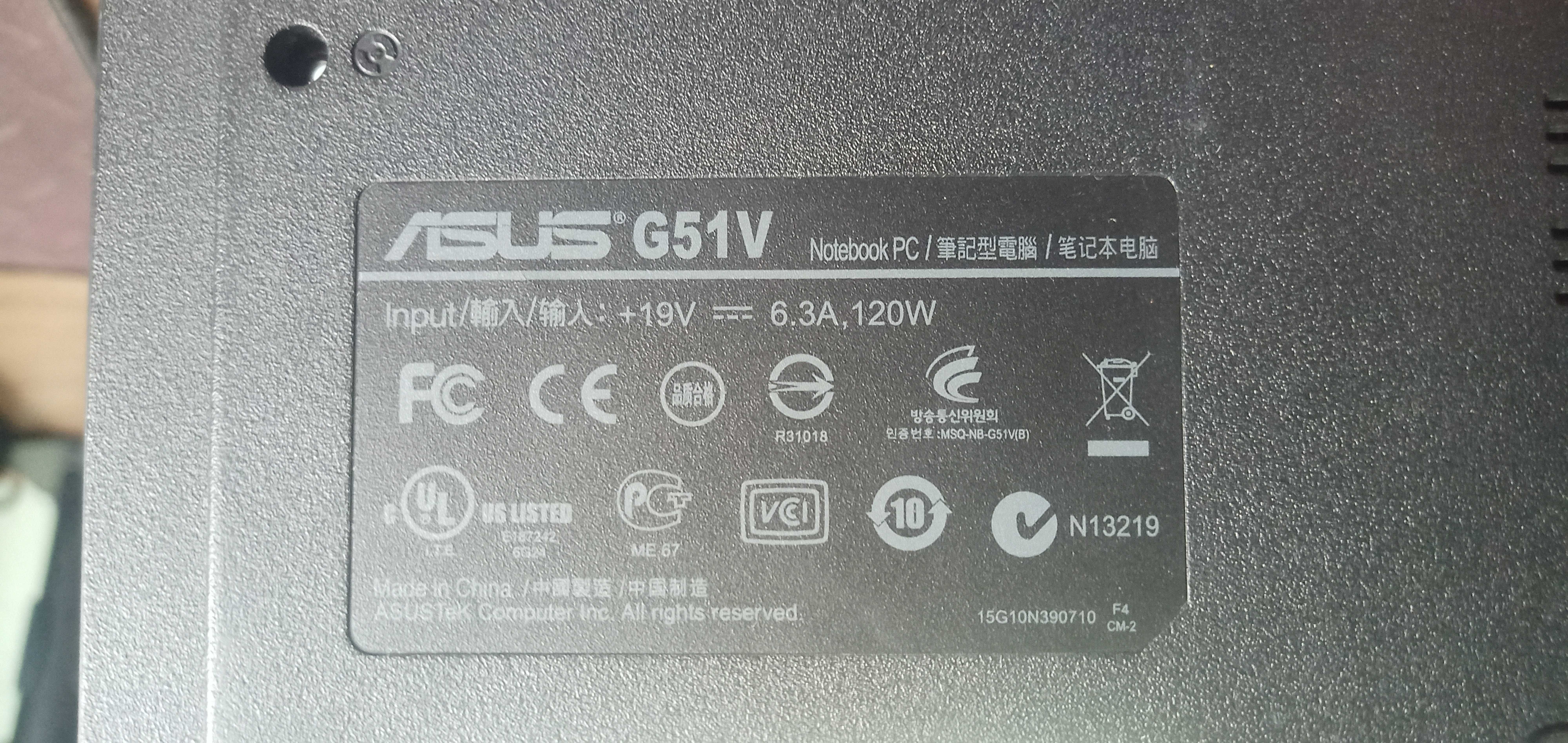 ROG Asus G51V laptop